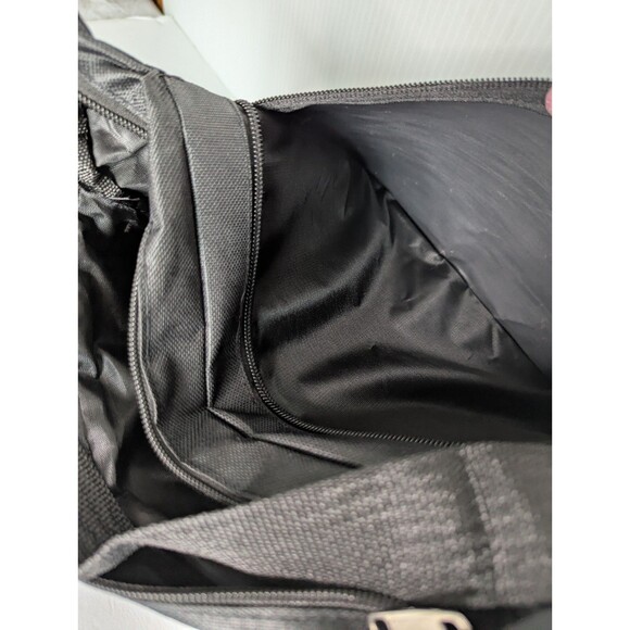 Unisex Mens Shoulder Bag Crossbody Black Nylon Strap Zip Compartments Light Pack - Picture 6 of 16